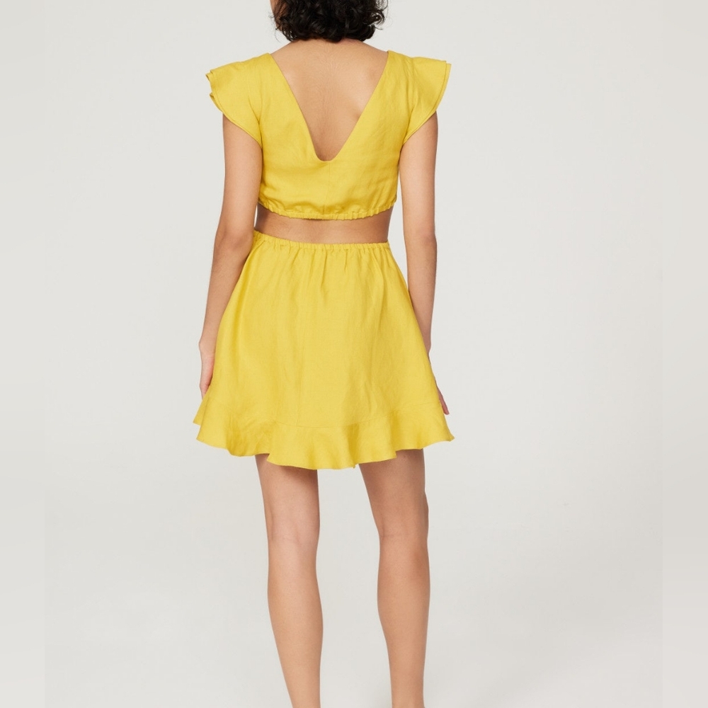 Yellow High-Low Sundress - Picture 6 of 6